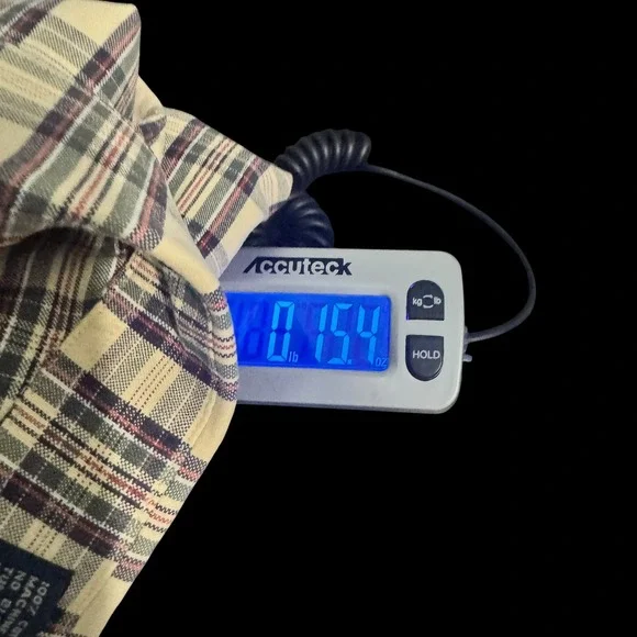 Lucchese 1883 Mens Tan Plaid Long Sleeve Western Button Down Shirt Large- Cotton - Picture 7 of 8